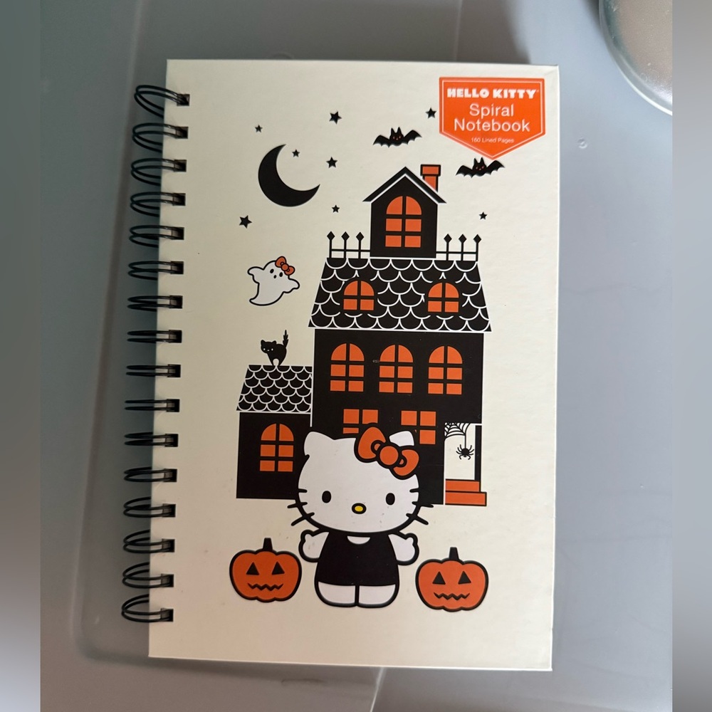 NEW Hello Kitty Halloween Spiral Notebook Sanrio Journal